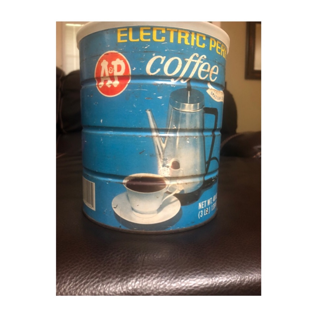Vintage A&P Electric Perk Coffee Can, 2 LB.